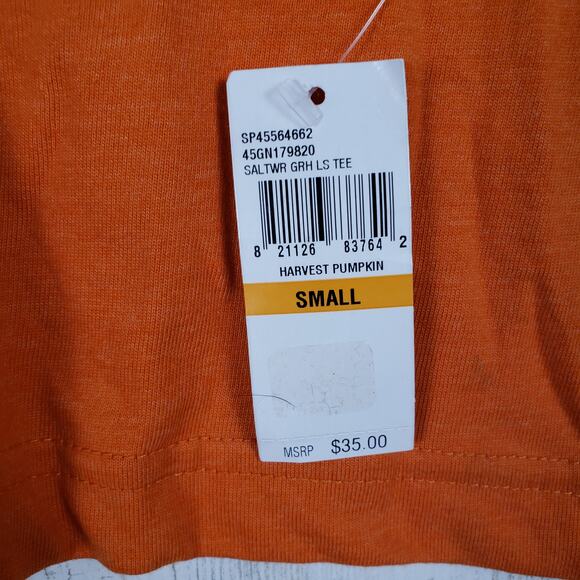 NWT Izod Saltwater Graphic Harvest Orange Jeep Long Sleeve Tee Men's Size Small - Picture 6 of 12